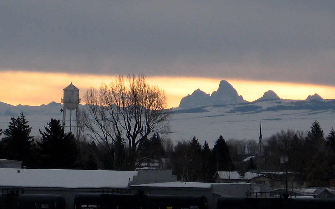 View of the Tetons from the Water Tower